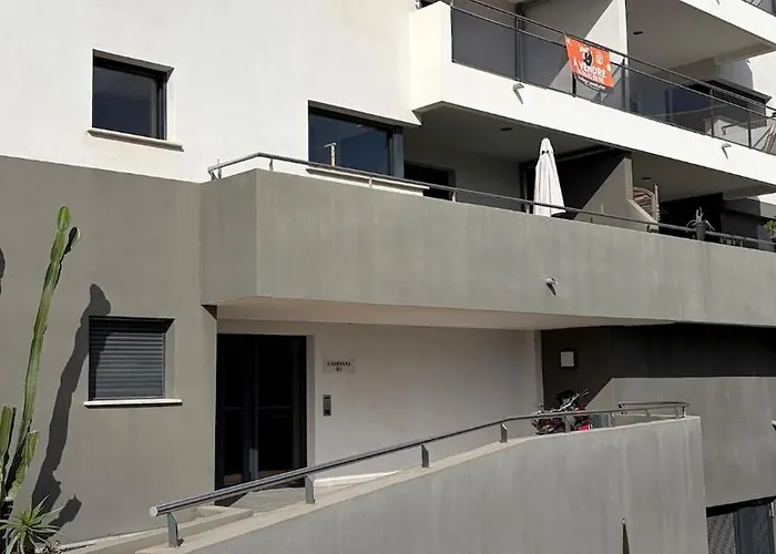 Superbe 3 Pieces Vue Mer, Climatise, Avec Parking 아파트